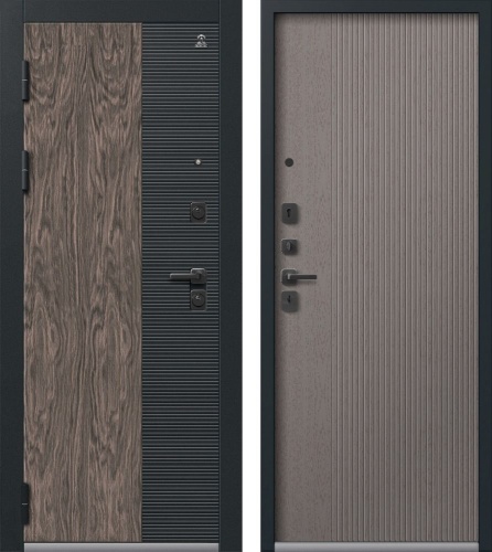 Центурион С-110-2025 Чёрный муар+Кварц черный+Орех Мокко - Софт Ясень грей